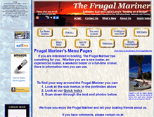 Tablet Screenshot of frugal-mariner.com